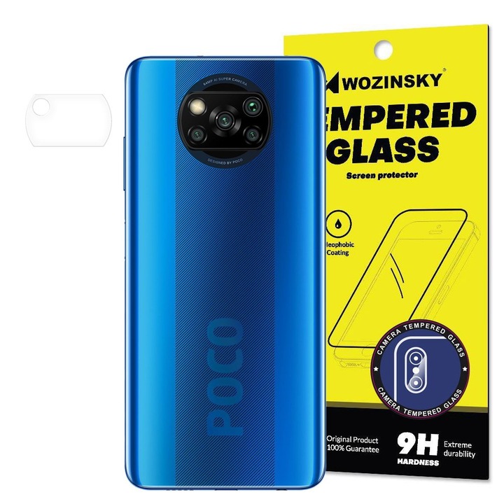 Стъклен протектор Wozinsky Camera Tempered Glass Super Durable 9H стъклен зa Xiaomi Poco X3, NFC