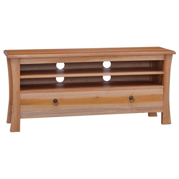 Comoda TV din lemn masiv de mahon, vidaXL, Lemn, 100 x 30 x 45 cm, Maro deschis Comoda TV din lemn masiv de mahon, vidaXL, Lemn, 100 x 30 x 45 cm, Maro deschis