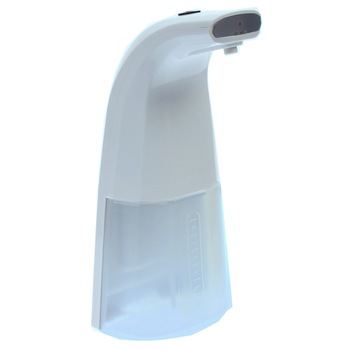 Dispenser automat pentru sapun lichid sau spuma,cu lumina si senzor,400 ml, alb Dispenser automat pentru sapun lichid sau spuma,cu lumina si senzor,400 ml, alb