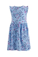 defacto rochie evazata cu maneci cu volane albastru lavandaroz fandangobleumarin 158 cm standard imagen 13_0_
0