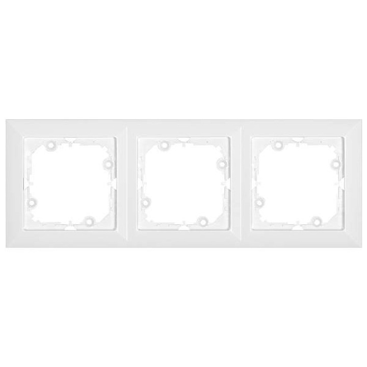 ABEX PEARL keret, vízszintes, 3 oszlop, fehér
