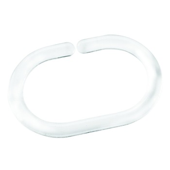 Set 12 inele perdea dus, transparente Set 12 inele perdea dus, transparente