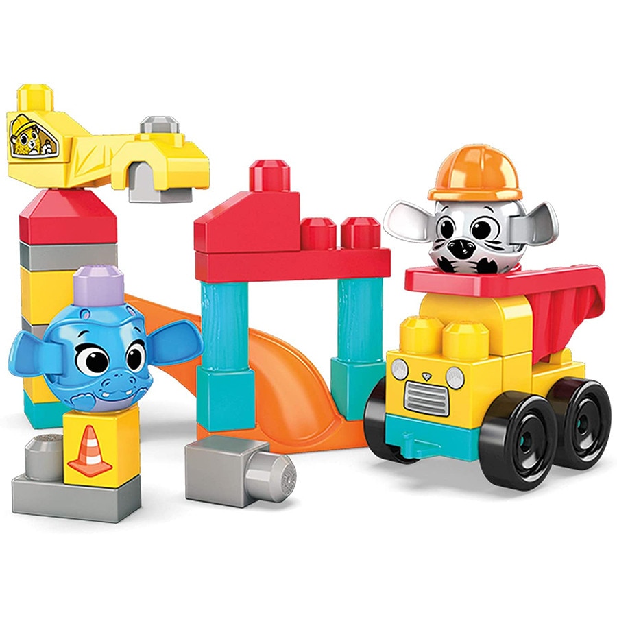 Set constructie Mega Bloks Fisher Price - Santierul 27 piese