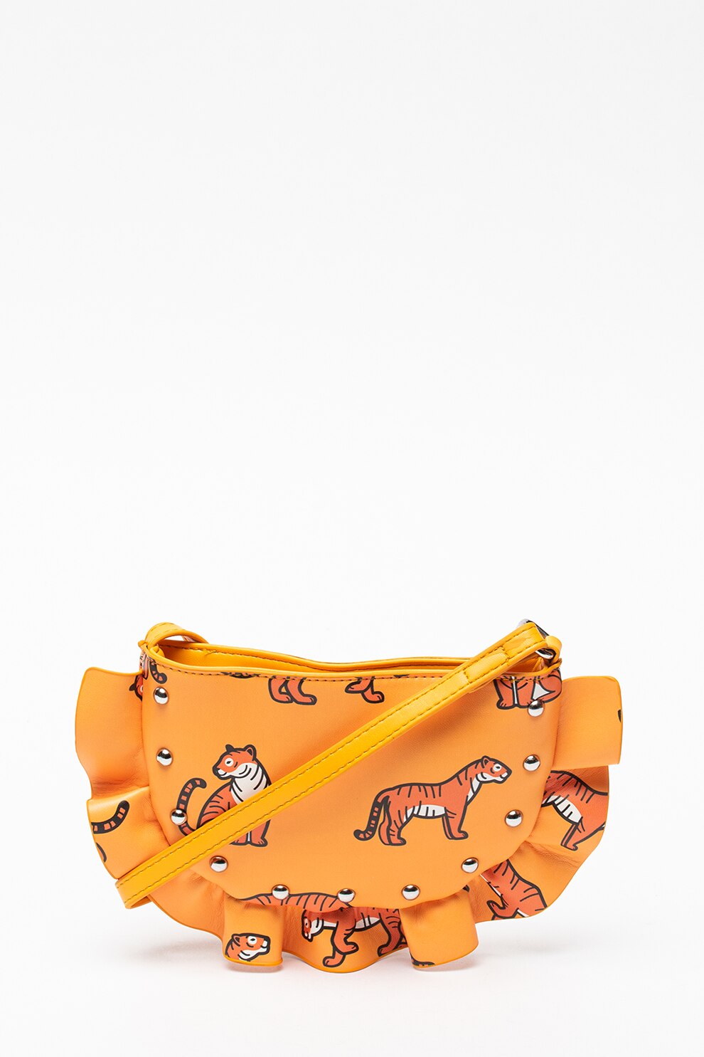 United Colors of Benetton, Geanta crossbody de piele ecologica, Oranj