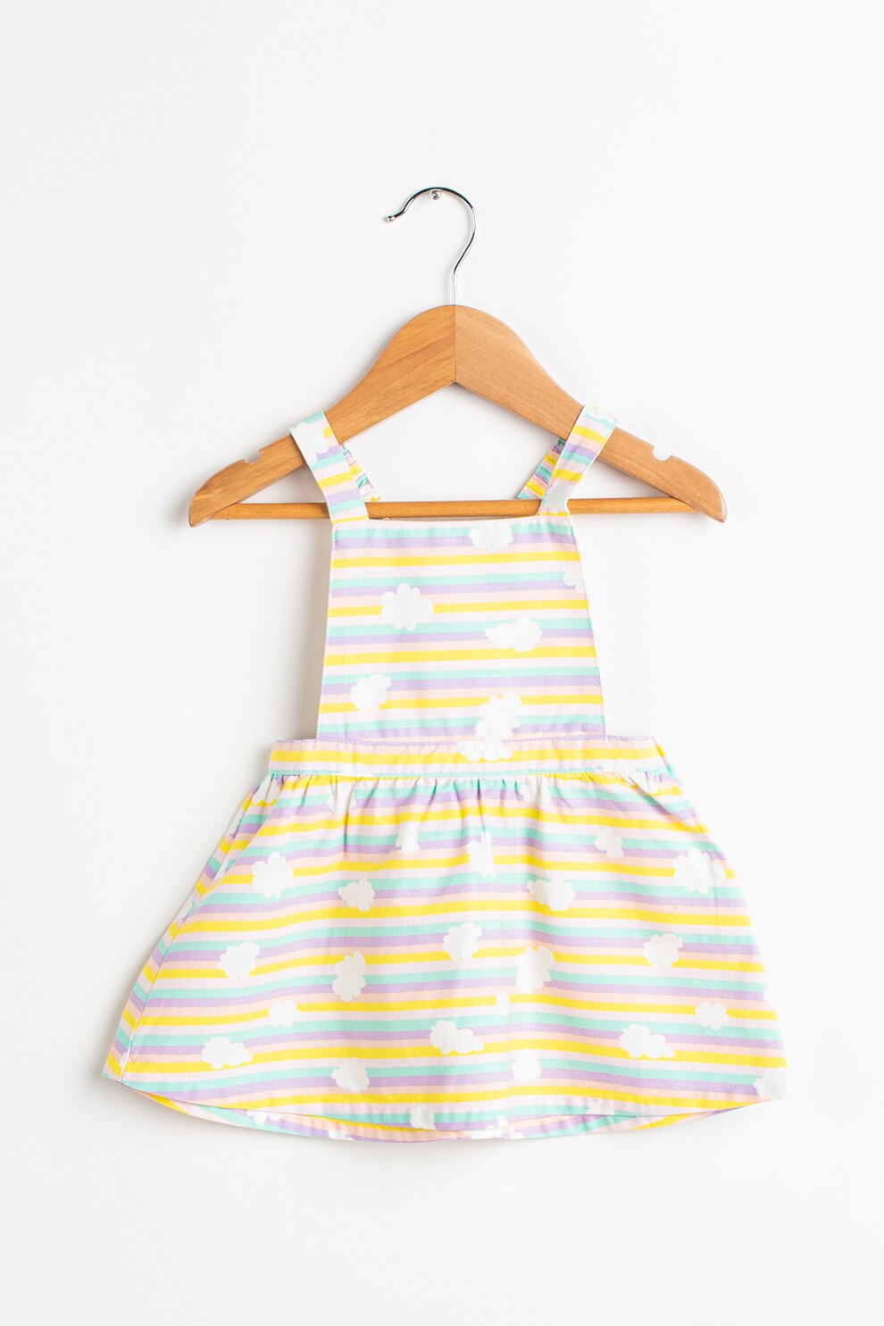 United Colors of Benetton, Rochie tip sarafan din bumbac cu imprimeu, Multicolora