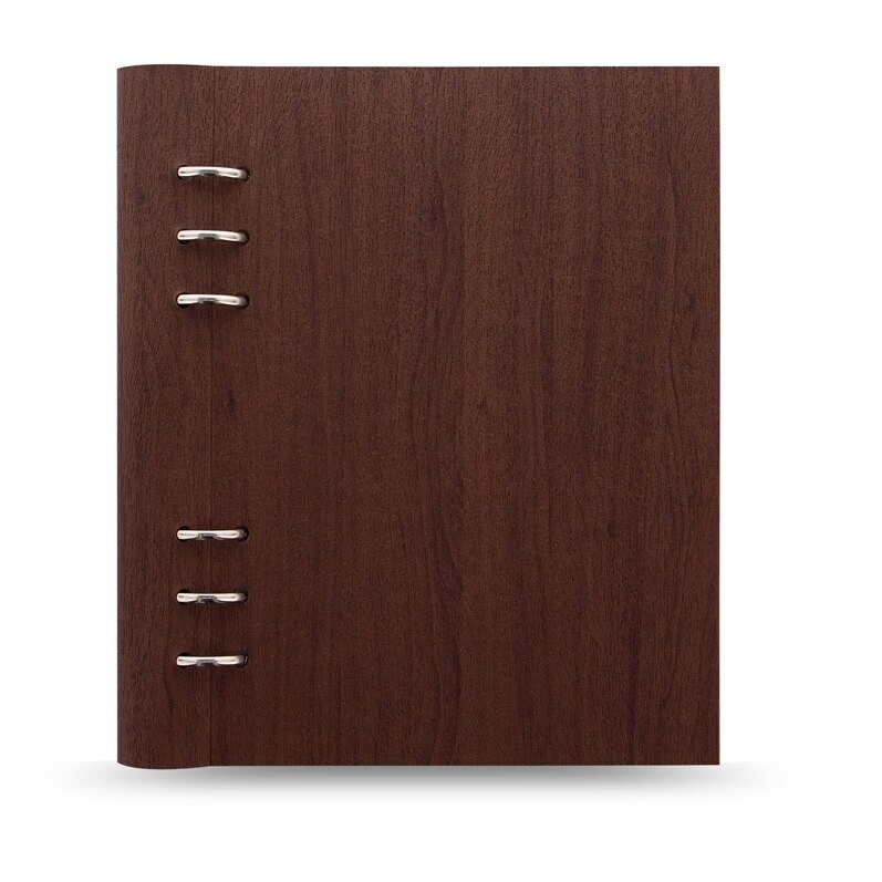 Agenda A5 nedatata cu rezerve si inele FILOFAX Clipbook Architexture, Rosewood