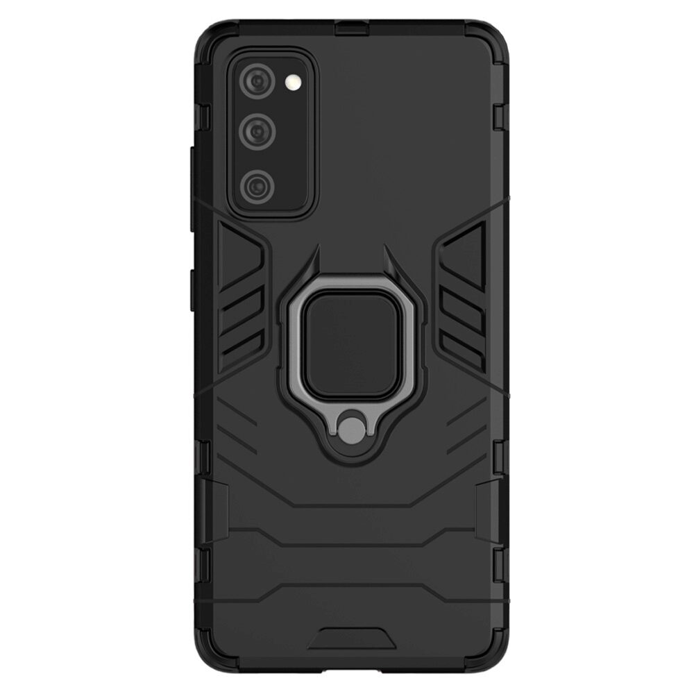 Carcasa Antisoc Ring Armor KickStand pentru Samsung Galaxy S20 FE, Negru