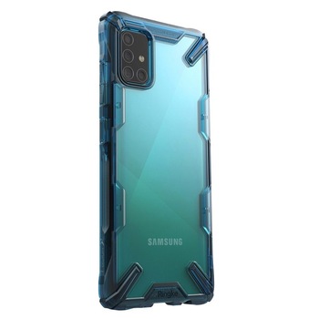 Husa Antisoc Ringke Fusion X pentru Samsung Galaxy M31s, Albastru
