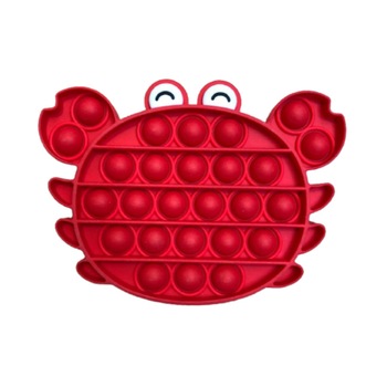 Jucarie senzoriala din silicon Pop it, antistres, model rac Jucarie senzoriala din silicon Pop it, antistres, model rac