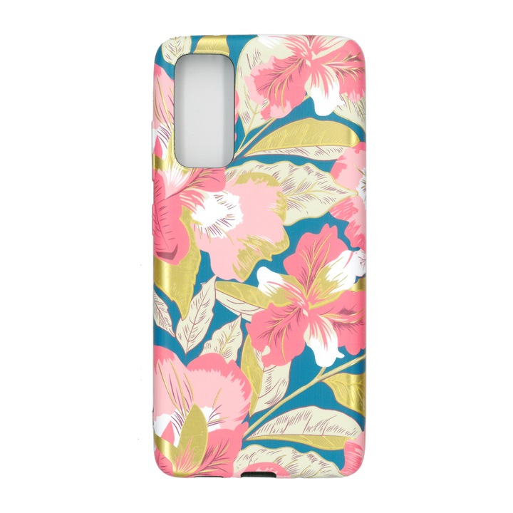 Husa protectie spate, cu motiv floral, Luxo M12, pentru Samsung Galaxy S20 FE
