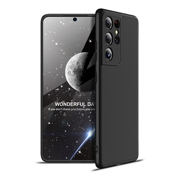 Husa Premium 360 Complete Protection Optim Screen Protector pentru Samsung Galaxy S21 Ultra 5G, Neagra Husa Premium 360 Complete Protection Optim Screen Protector pentru Samsung Galaxy S21 Ultra 5G, Neagra