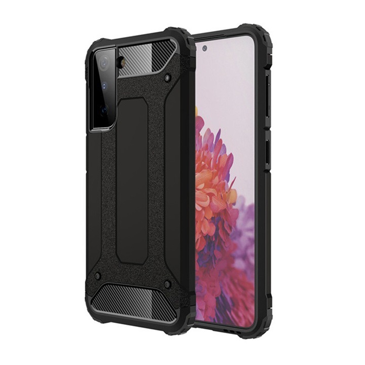 Защитен калъф за Samsung Galaxy S22 Ultra 5G, Army Optim Shiel, Hybrid Armor, черен