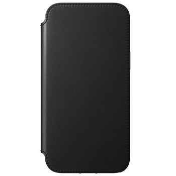 Husa din piele naturala NOMAD Rugged Folio MagSafe compatibila cu iPhone 12 Pro Max Black Husa din piele naturala NOMAD Rugged Folio MagSafe compatibila cu iPhone 12 Pro Max Black