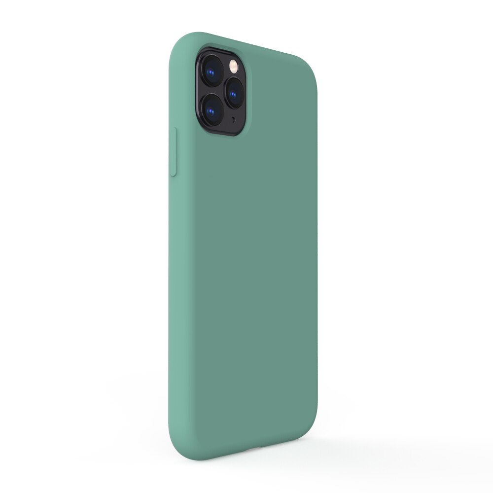 Husa Lemontti Liquid Silicon compatibila cu iPhone 11 Pro, Forest Green