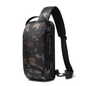 Rucsac antifurt smart GIFTX Ergo Camuflaj, cross-body, impermeabil, cu USB si cifru Rucsac antifurt smart GIFTX Ergo Camuflaj, cross-body, impermeabil, cu USB si cifru
