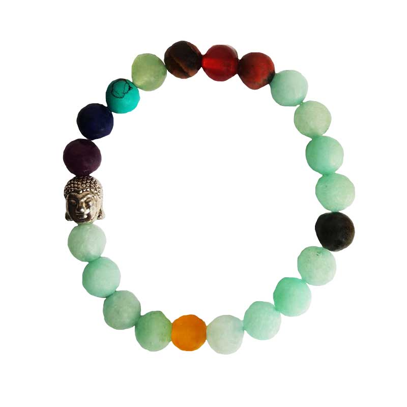 Bratara Chakra Agat , Treasure , Verde deschis, 6 cm