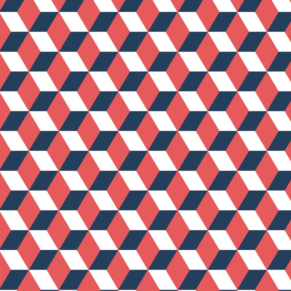 Tapet Premium Heartwork Geometric cuburi tridimensionale, Ecologic, Non-Woven, Set 6 Role, 150 cm x 310 cm