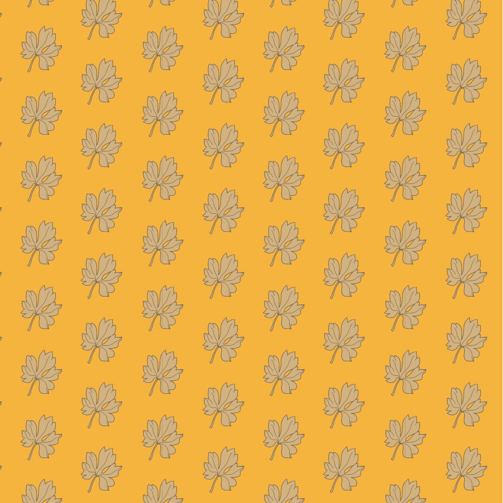 Autocolant Heartwork pentru mobilier, Frunze de toamna nuante galben, autoadeziv, latime 100 cm x lungime 150 cm