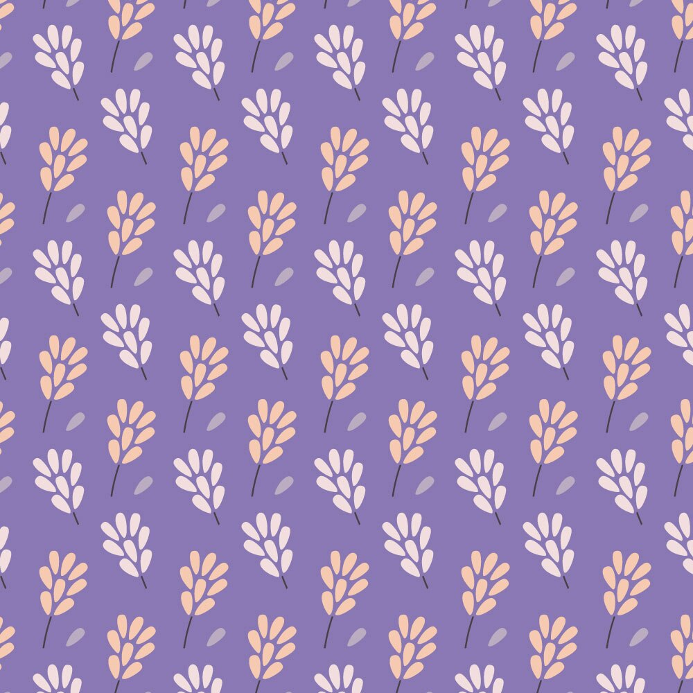Autocolant Heartwork pentru mobilier, Ciorchini frunze mov, autoadeziv, latime 100 cm x lungime 200 cm