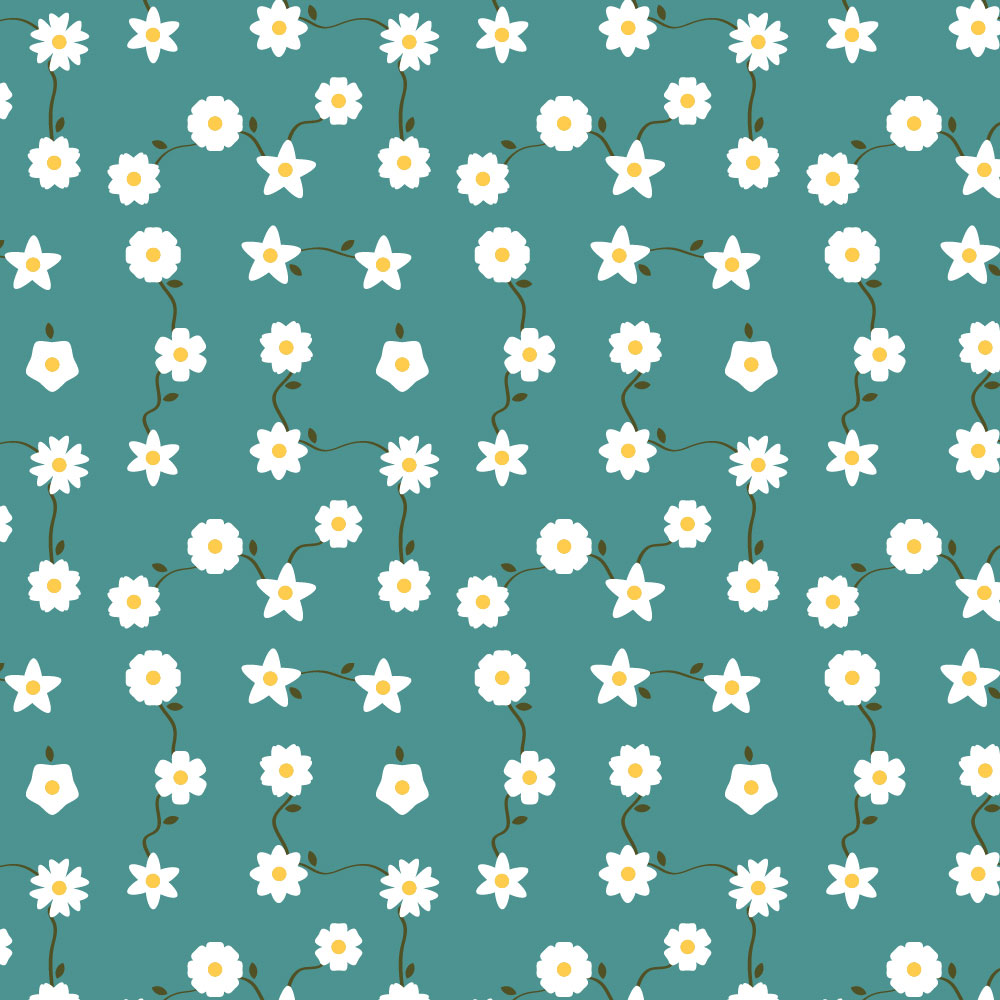 Tapet Premium Heartwork Ghirlande flori mici verde, Ecologic, Non-Woven, Set 6 Role, 150 cm x 310 cm