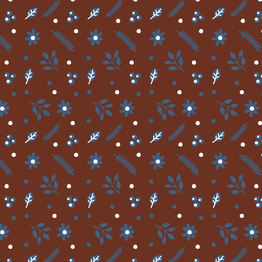 Autocolant Heartwork pentru mobilier, Elemente florale fundal rosu inchis, autoadeziv, latime 100 cm x lungime 150 cm