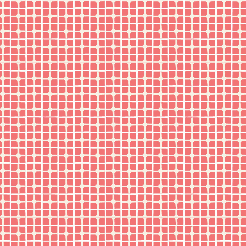 Tapet Premium Heartwork Patratele rosii, Ecologic, Non-Woven, Set 6 Role, 150 cm x 310 cm