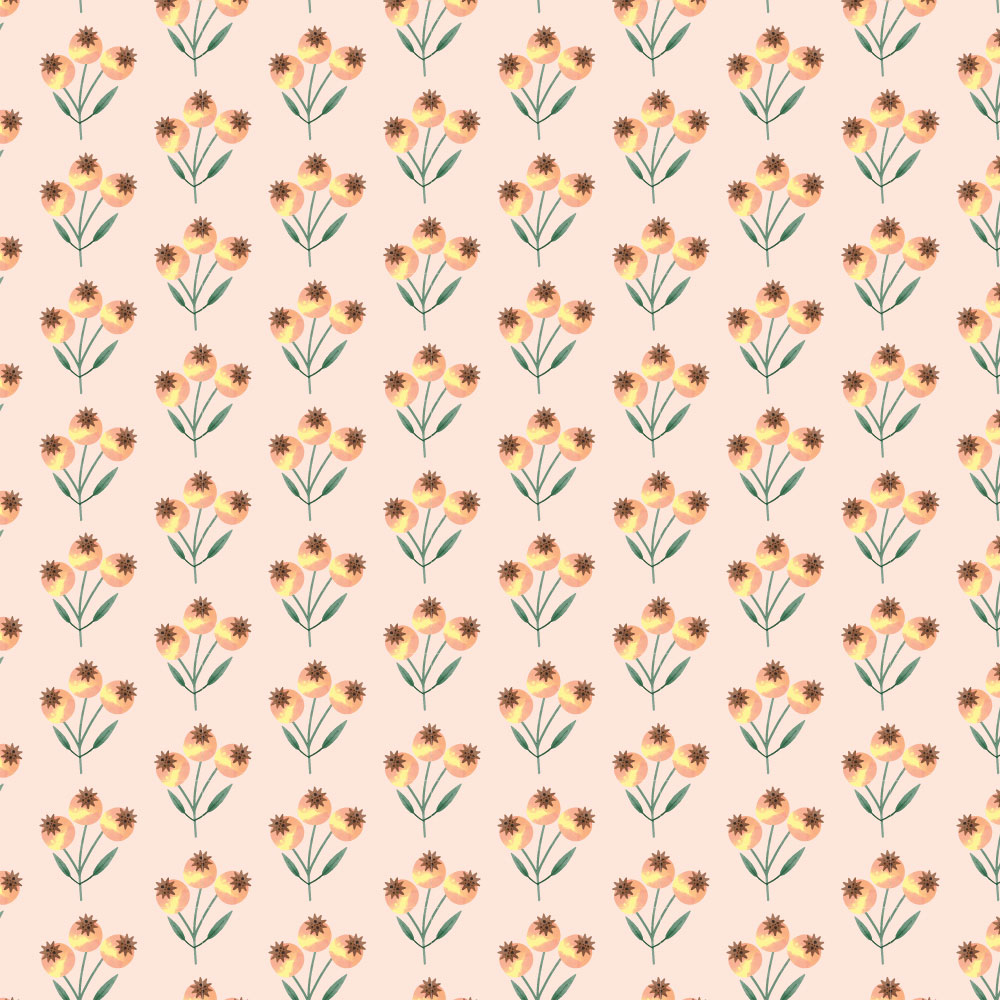 Tapet Premium Heartwork Fructe galbene de maces, Ecologic, Non-Woven, Set 6 Role, 150 cm x 310 cm