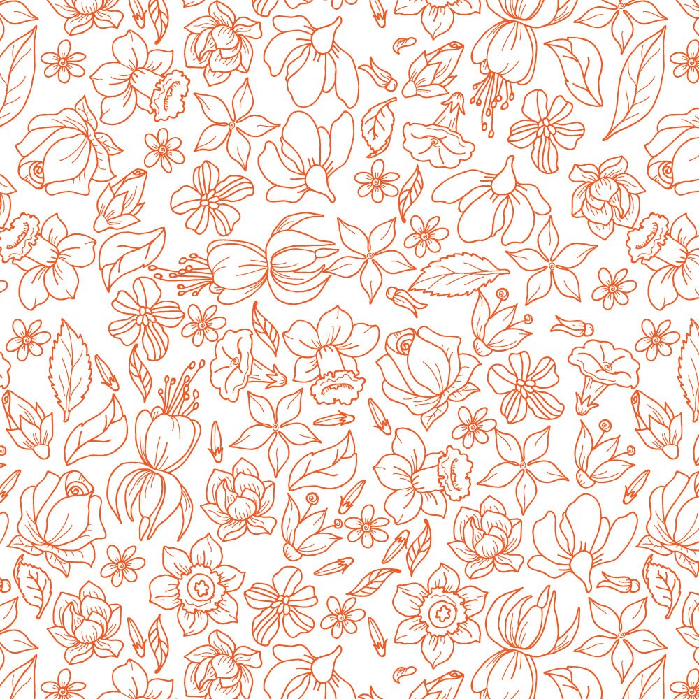 Autocolant Heartwork pentru mobilier, Elemente naturale flori rosii, autoadeziv, latime 100 cm x lungime 200 cm