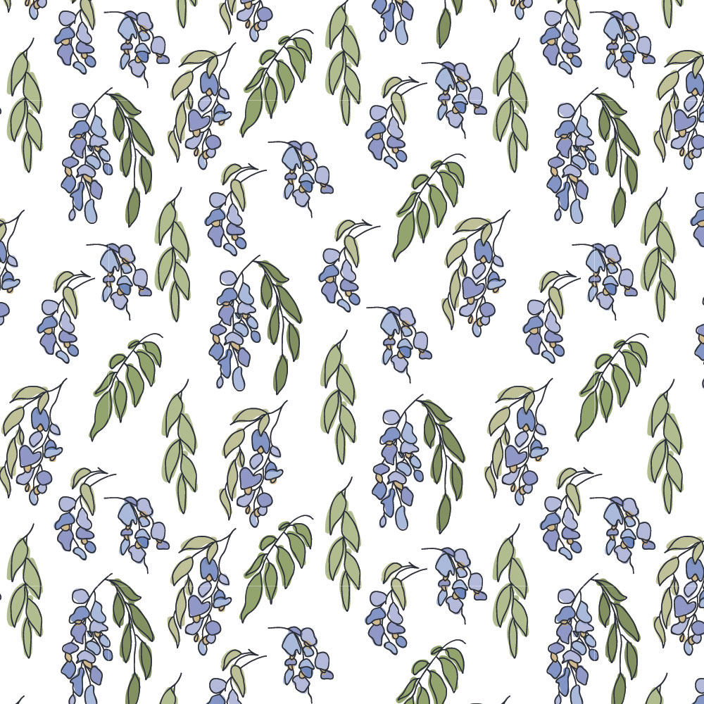 Autocolant Heartwork pentru mobilier, Flori de salcam, autoadeziv, latime 100 cm x lungime 200 cm