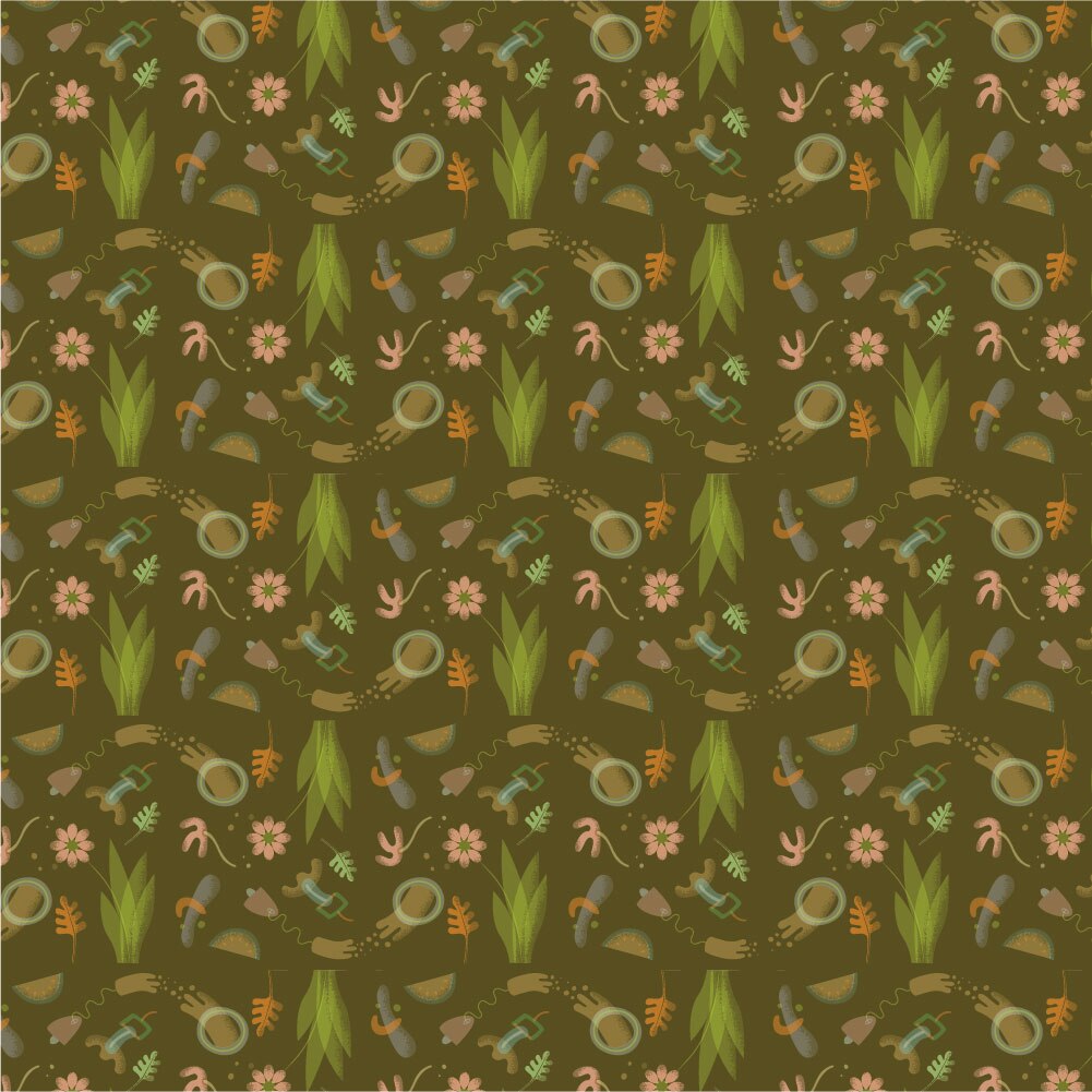 Tapet Premium Heartwork Vegetal culori naturale, Ecologic, Non-Woven, Set 6 Role, 150 cm x 310 cm