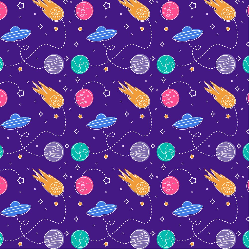 Autocolant Heartwork pentru mobilier, Elemente cosmos planete, autoadeziv, latime 100 cm x lungime 200 cm