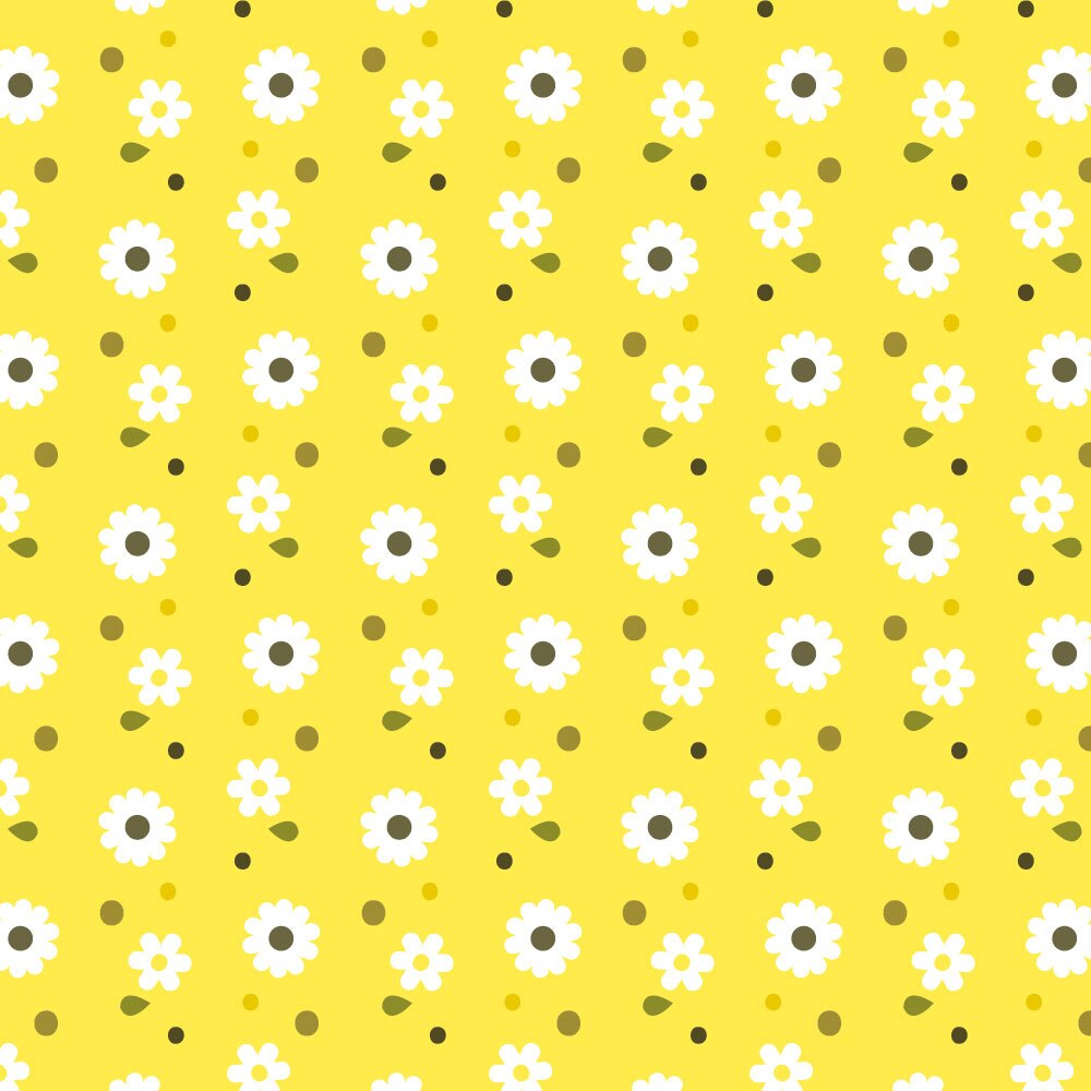 Autocolant Heartwork pentru mobilier, Flori de gradina galben aprins, autoadeziv, latime 100 cm x lungime 200 cm