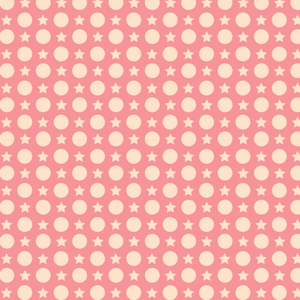 Tapet Premium Heartwork Stelute si cercuri roz, Ecologic, Non-Woven, Set 6 Role, 150 cm x 310 cm