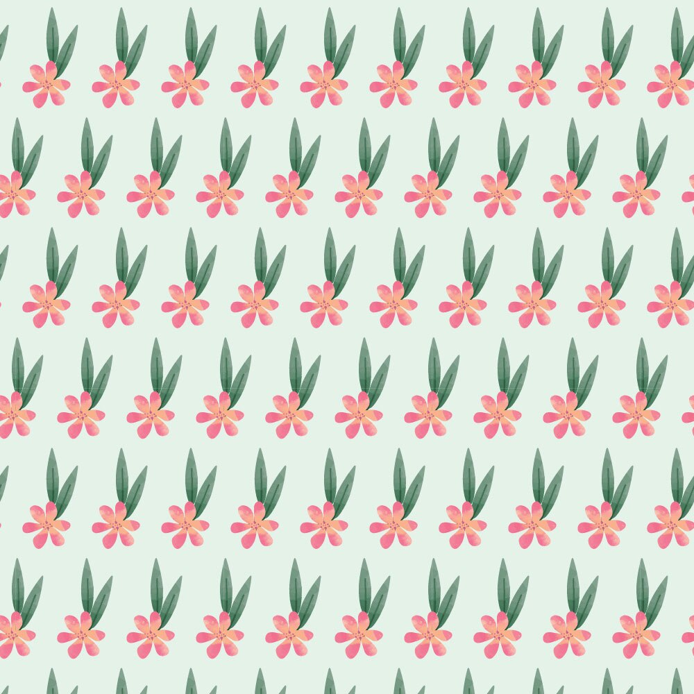 Tapet Premium Heartwork Floricele cu frunze ascutite, Ecologic, Non-Woven, Set 6 Role, 150 cm x 310 cm