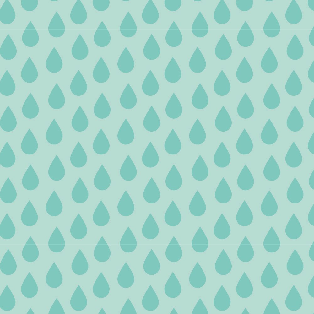 Autocolant Heartwork pentru mobilier, Verde picaturi de ploaie, autoadeziv, latime 100 cm x lungime 150 cm