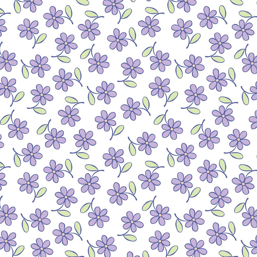 Tapet Premium Heartwork Tulpini si flori mov, Ecologic, Non-Woven, Set 6 Role, 150 cm x 310 cm