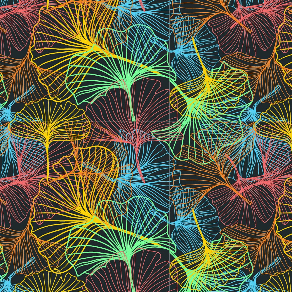 Tapet Premium Heartwork Motiv frunze multicolore, Ecologic, Non-Woven, Set 6 Role, 150 cm x 310 cm