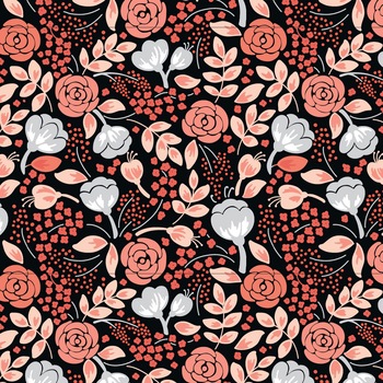 Tapet Premium Heartwork Motive florale fundal negru, Ecologic, Non-Woven, Set 6 Role, 150 cm x 310 cm Tapet Premium Heartwork Motive florale fundal negru, Ecologic, Non-Woven, Set 6 Role, 150 cm x 310 cm