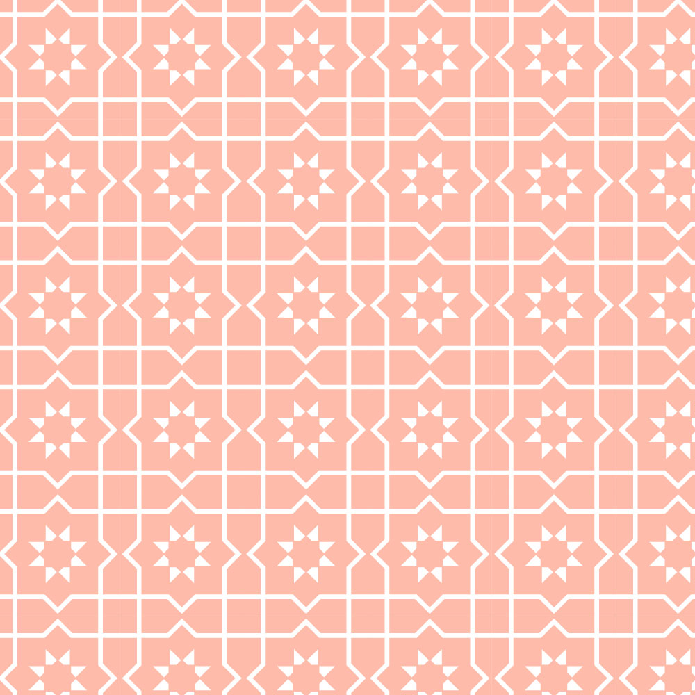 Tapet Premium Heartwork Flori geometrice roz, Ecologic, Non-Woven, Set 6 Role, 150 cm x 310 cm