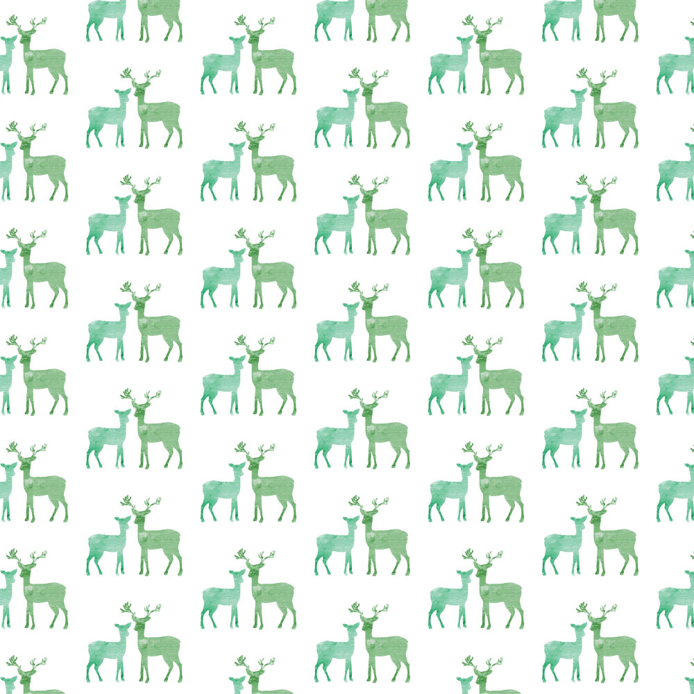 Autocolant Heartwork pentru mobilier, Acuarela pereche de caprioare, autoadeziv, latime 50 cm x lungime 70 cm