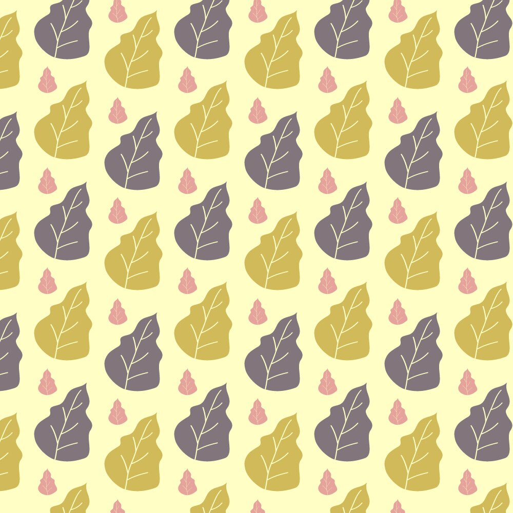 Autocolant Heartwork pentru mobilier, Frunze verzi si mov, autoadeziv, latime 100 cm x lungime 200 cm