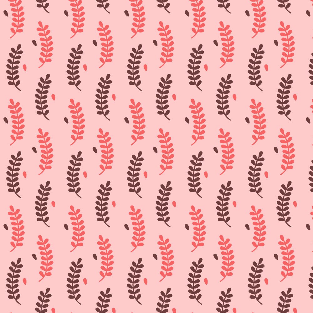 Tapet Premium Heartwork Frunzulite colorate roz deschis, Ecologic, Non-Woven, Set 6 Role, 150 cm x 310 cm