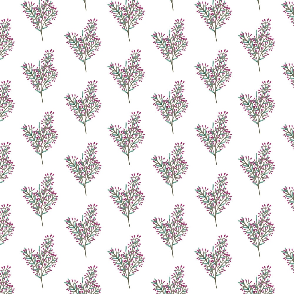 Autocolant Heartwork pentru mobilier, Natura crengute cu flori mov, autoadeziv, latime 100 cm x lungime 200 cm