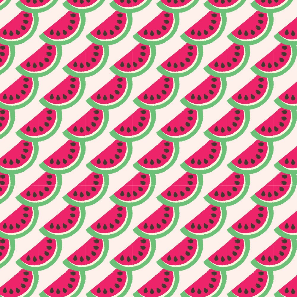 Tapet Premium Heartwork Felii de pepene, Ecologic, Non-Woven, Set 6 Role, 150 cm x 310 cm