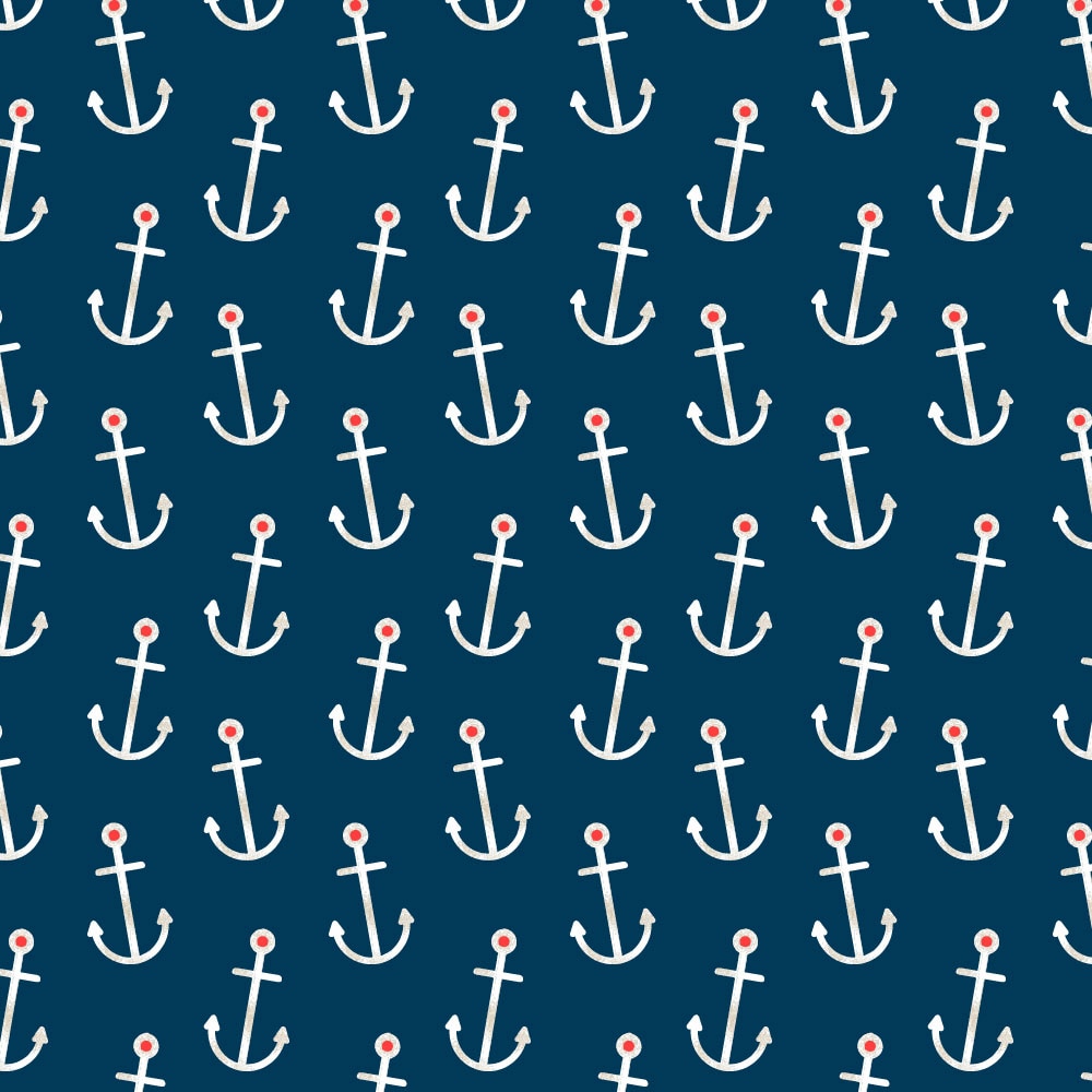 Tapet Premium Heartwork Acvatic ancore fundal albastru, Ecologic, Non-Woven, Set 6 Role, 150 cm x 310 cm