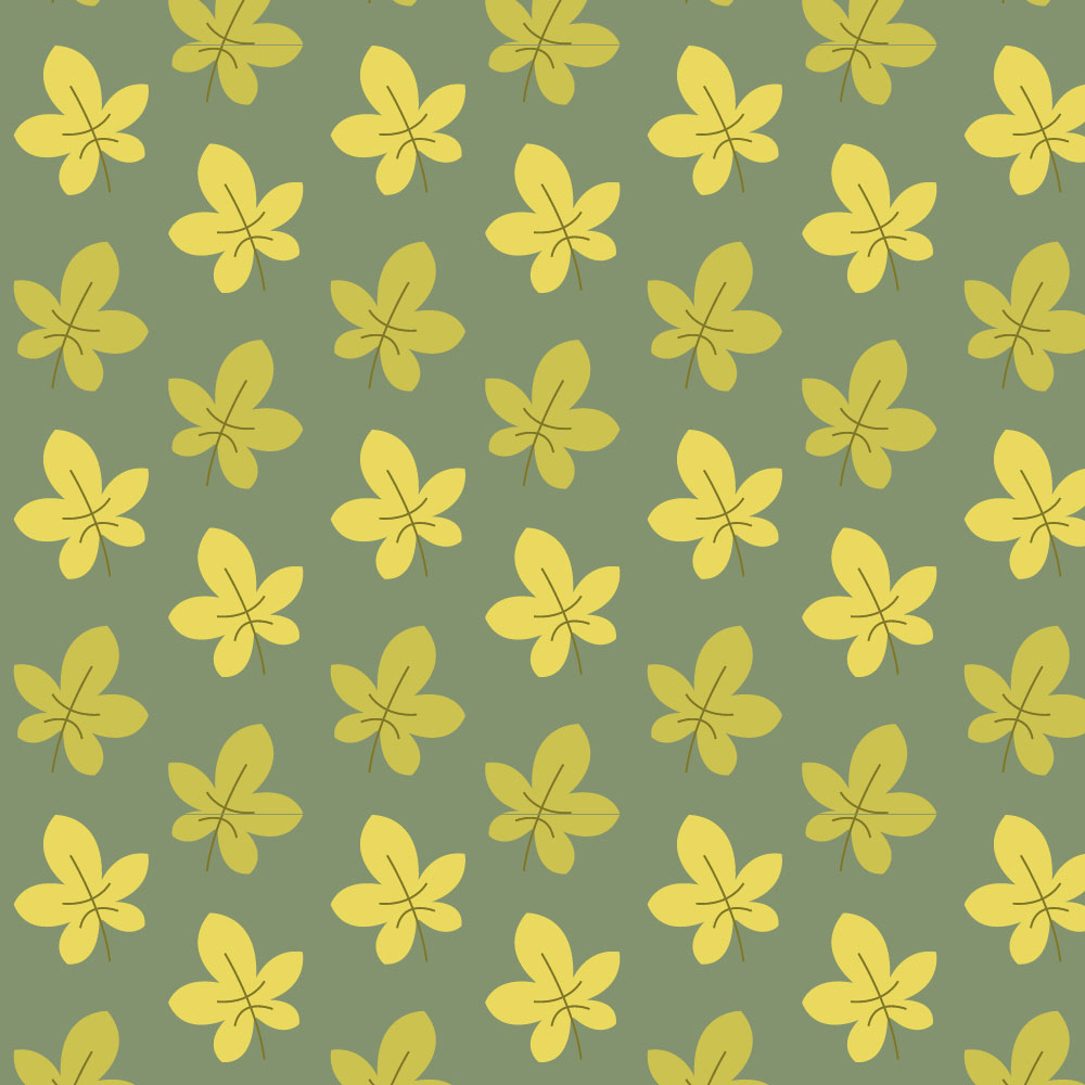 Autocolant Heartwork pentru mobilier, Frunze verzi de toamna, autoadeziv, latime 100 cm x lungime 150 cm