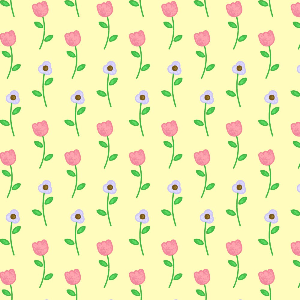 Autocolant Heartwork pentru mobilier, Lalele si flori mov, autoadeziv, latime 100 cm x lungime 200 cm