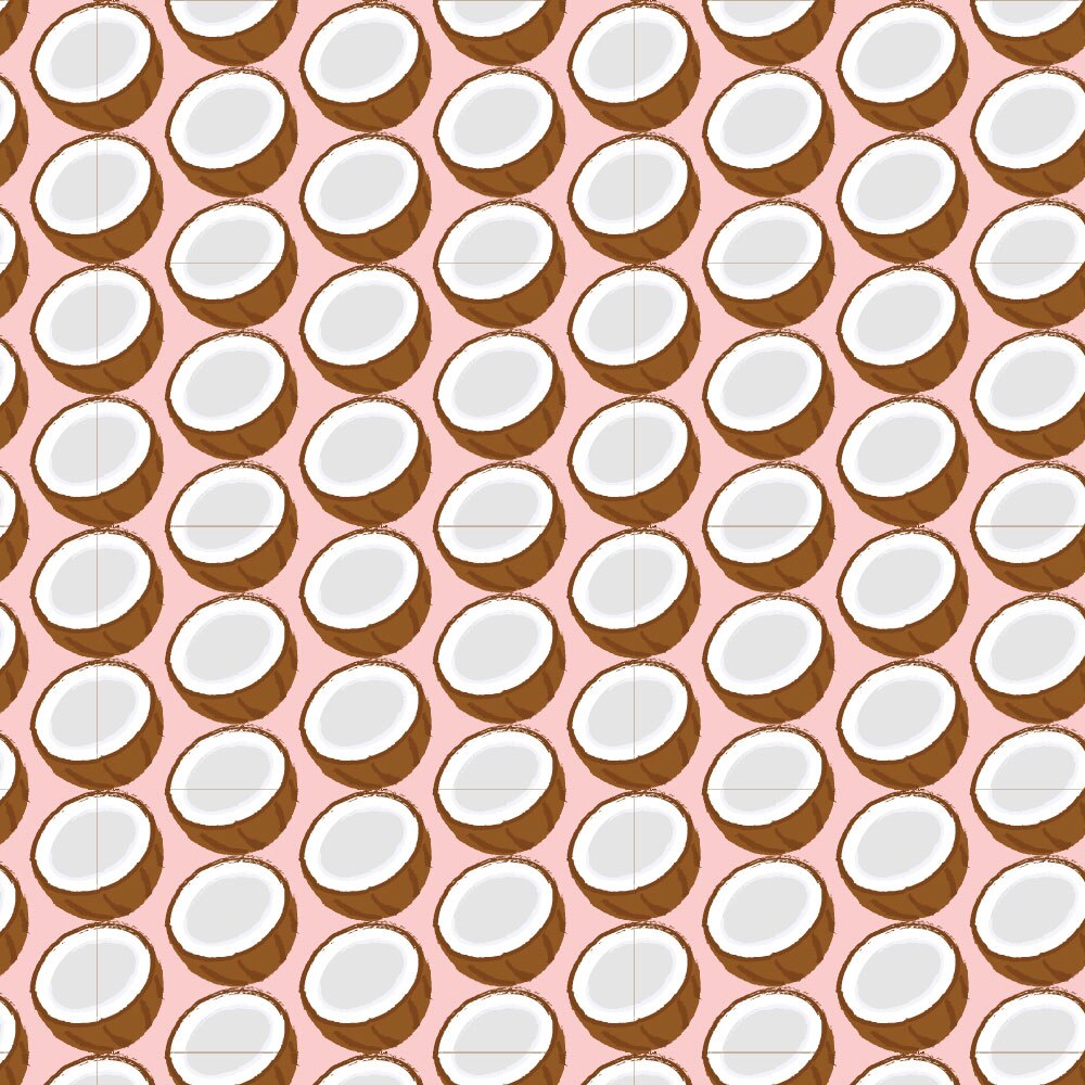 Autocolant Heartwork pentru mobilier, Nuci de cocos, autoadeziv, latime 50 cm x lungime 50 cm