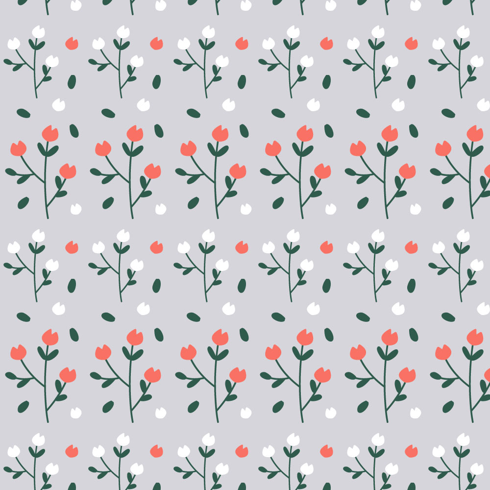 Tapet Premium Heartwork Tulpina de flori rosii, Ecologic, Non-Woven, Set 6 Role, 150 cm x 310 cm