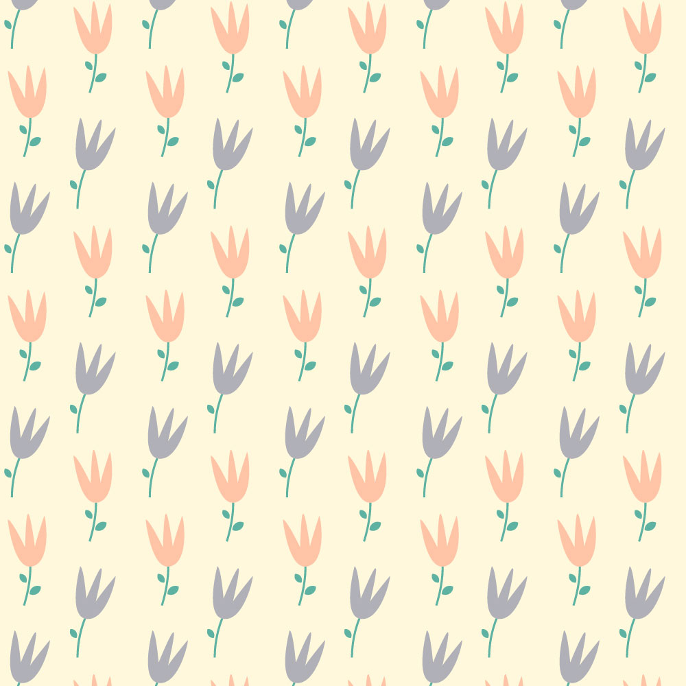 Autocolant Heartwork pentru mobilier, Flori lalele mov, autoadeziv, latime 100 cm x lungime 150 cm